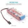 Tenergy 2 Pack Receiver Battery, 6V NiMH Rechargeable RC Battery Pack with Hitec Connector, 1600mAh High Capacity Side by Side 5C Flat RX Battery for RC Vehicles Tenergy 2 Pack Receiver Battery, 6V NiMH Rechargeable RC Battery Pack with Hitec Connector, 1600mAh High Capacity Side by Side 5C Flat RX Battery for RC Vehicles