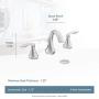 Moen T6420BN Eva Collection Two Handle High-Arc 8-Inch Widespread Bathroom Faucet Valve Required, 0.5, Brushed Nickel