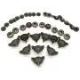 10 Set Bronze Vintage Antique Metal Snap Button Fastener, Fox Head Buttons, for Leather Craft DIY Overall Jacket, with Caps Sockets Studs 10 Set Bronze Vintage Antique Metal Snap Button Fastener, Fox Head Buttons, for Leather Craft DIY Overall Jacket, with Caps Sockets Studs