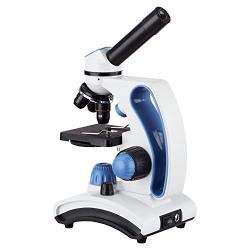 AmScope M162C-2L-PB10-WM''Awarded 2018 Best Students and Kids Microscope Kit'' - 40X-1000X Dual Light All Metal Microscope with Slides and Microscope Book