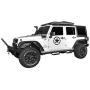 Hooke Road Flat Fender Flares + Front Inner Fender Liners Kit Compatible with Jeep Wrangler JK & Unlimited 2007-2018 2/4 Doors