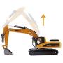fisca 1/50 Diecast Excavator Metal Model Construction Vehicle Toy