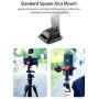 Universal Cell Phone Tripod Mount, Ulanzi ST-14 Smartphone Tripod Phone Mount, Metal Phone Tripod for YouTube Vlogging, Desktop Cell Phone Tripod for Camcorder iPhone 12/11 Pro/11 Pro Max/X/XS/Xs Max