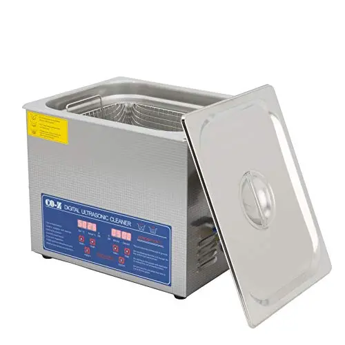 CO-Z Professional 10L Ultrasonic Cleaner with Timer Digital for Cleaning Jewelry Glasses Watch Small Parts Circuit Board Instrument, Commercial Electric Ultrasound Clean Machine (110V) CO-Z Professional 10L Ultrasonic Cleaner with Timer Digital for Cleaning Jewelry Glasses Watch Small Parts Circuit Board Instrument, Commercial Electric Ultrasound Clean Machine (110V)