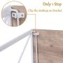 Folding Computer Desk Modern Writing Study Desk Industrial Simple Laptop Table for Home Office Notebook Desk, Oak White