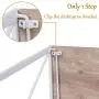 Folding Computer Desk Modern Writing Study Desk Industrial Simple Laptop Table for Home Office Notebook Desk, Oak White