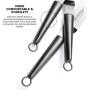 Tenrai Metal Icing Spatula Set Stainless Steel Cake Knife Offset Professional Tool for Decorating Cakes (Length: 6 8 10 Inch, Silver)