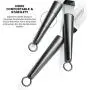 Tenrai Metal Icing Spatula Set Stainless Steel Cake Knife Offset Professional Tool for Decorating Cakes (Length: 6 8 10 Inch, Silver)