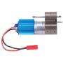 Metal Speed Change Gear Box with 370 Brush Motor for WPL 1633 RC Car(Grey)