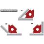 Drixet Arrow Shape Heavy Duty Steel Magnetic Welding Setup Holder for Multiple Angles Red Painted with a Grip Hole (Holds Up to 66 Lbs.)