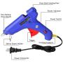 Manelord Glue Gun - 100W Hot Glue Gun with 10Pcs High Adhesion Hot Glue Sticks for Car Dent Repair, Home Improvement, Quick Daily Repair and DIY Small Craft Projects