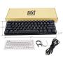 GK61 Mechanical Gaming Keyboard - 61 Keys Multi Color RGB Illuminated LED Backlit Wired Programmable for PC/Mac Gamer (Gateron Optical Black, Black)