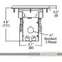 Hubbell-Raco 6239 Floor Kit with Recessed Duplex 15A TR Device and Adjustable Steel Box, Nickel