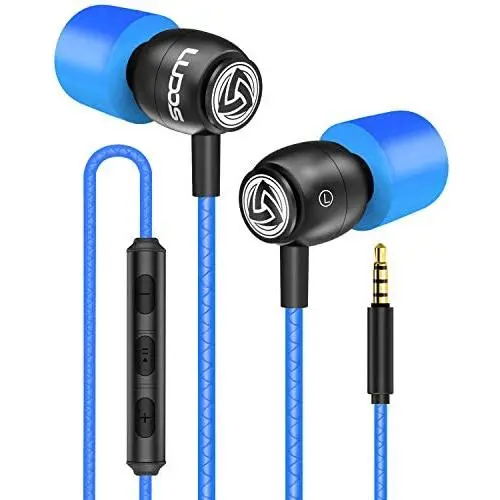 LUDOS Clamor Wired Earbuds in Ear Headphones with Microphone, Earphones with Mic and Volume Control, Memory Foam, Reinforced Cable, Bass Compatible with iPhone, Apple, iPad, Computer, Laptop, PC LUDOS Clamor Wired Earbuds in Ear Headphones with Microphone, Earphones with Mic and Volume Control, Memory Foam, Reinforced Cable, Bass Compatible with iPhone, Apple, iPad, Computer, Laptop, PC