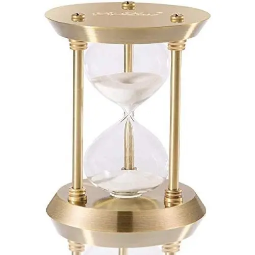 SuLiao Hourglass Timer Sand Clock 60 Minutes & Brass Metal Hour Glass for Decor Sandglass Timer SuLiao Hourglass Timer Sand Clock 60 Minutes & Brass Metal Hour Glass for Decor Sandglass Timer