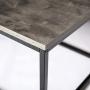 Walker Edison Modern Metal Frame Open Rectangle Coffee Accent Living Room Ottoman End Table, 42 Inch, Dark Concrete Walker Edison Modern Metal Frame Open Rectangle Coffee Accent Living Room Ottoman End Table, 42 Inch, Dark Concrete