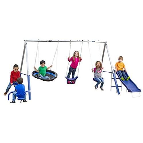 XDP Recreation Free N Swing Swing Set, Gray