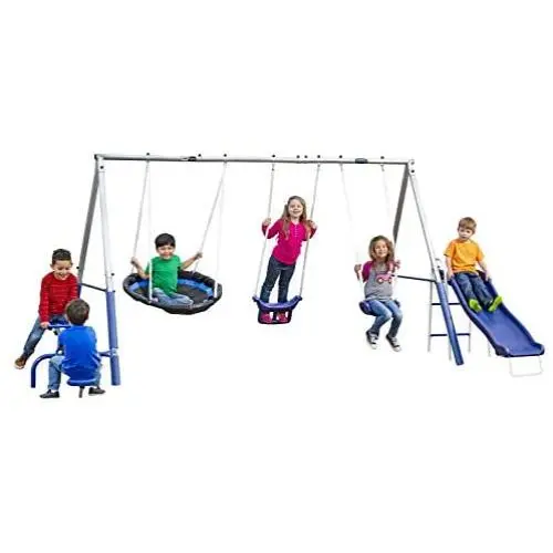 XDP Recreation Free N Swing Swing Set, Gray XDP Recreation Free N Swing Swing Set, Gray