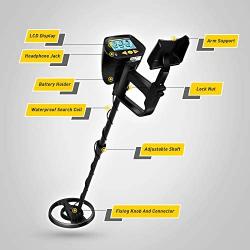 INTEY Metal Detector - High Accuracy and Lightweight 2 Modes 3 Distinctive Audio Tones, LCD Screen and Waterproof Search Coil with Adjustable Shaft for Adults and Kids