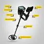 INTEY Metal Detector - High Accuracy and Lightweight 2 Modes 3 Distinctive Audio Tones, LCD Screen and Waterproof Search Coil with Adjustable Shaft for Adults and Kids