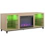 Ameriwood Home Lumina Fireplace TV Stand for TVs up to 70'' (Blonde Oak)