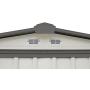 Arrow 6 x 5 EZEE Galvanized Steel Low Gable Shed Cream with Charcoal, Storage Shed with Peak Style Roof