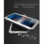 GFU Tempered Glass Sony Xperia 10 Case, Full Body Outdoor Protective Cover Shell for Sony Xperia 10 Ultra Armor Hybrid TPU Metal Anti-Scratch Silicone Heavy Duty Shockproof (Black, Xperia 10)