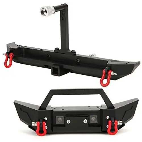 Tbest RC Car Bumper, Metal Front Rear Bumper Spare Parts for SCX10 TRX4 D90 1/10 RC Car Tbest RC Car Bumper, Metal Front Rear Bumper Spare Parts for SCX10 TRX4 D90 1/10 RC Car
