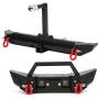 Tbest RC Car Bumper, Metal Front Rear Bumper Spare Parts for SCX10 TRX4 D90 1/10 RC Car