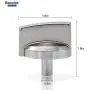WB03X25796 WB03T10326 Knob Metal Stainless Steel Plate Inner The Knob Compatible with General Electric(GE) Stove/Range - Replaces AP5986232,PS11721433(5Pack) by Romalon