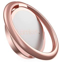 Phone Ring Holder, Lamicall Finger Ring Stand : Universal Cell Phone Cradle Kickstand Compatible with iPhone Xs Max XR X 8 7 6 6s Plus 5s, Galaxy S8 S7 S6, All Android Smartphone - Rose Gold