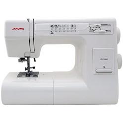 Janome HD3000 Sewing Machine Bundle with Purple Tote, Janome bobbins and Needles