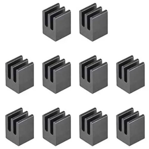 uxcell Electronics Cooler Heatsink for MOS GPU IC Chip Black 7 x 7 x 10 mm 10pcs uxcell Electronics Cooler Heatsink for MOS GPU IC Chip Black 7 x 7 x 10 mm 10pcs