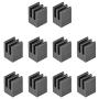 uxcell Electronics Cooler Heatsink for MOS GPU IC Chip Black 7 x 7 x 10 mm 10pcs
