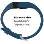 Sophili Bands Compatible for Charge Hr, Silicone Replacement Small Large with Metal Buckle Fitness Wristband Strap for Fitbit Charge HR / HR1(Navy/S)