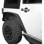 Hooke Road Flat Fender Flares + Front Inner Fender Liners Kit Compatible with Jeep Wrangler JK & Unlimited 2007-2018 2/4 Doors Hooke Road Flat Fender Flares + Front Inner Fender Liners Kit Compatible with Jeep Wrangler JK & Unlimited 2007-2018 2/4 Doors
