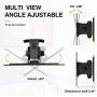 USX MOUNT TV Wall Mount Monitor Mount Bracket with Adjustable Tilt Swivel for 10inch to 26inch LED LCD OLED TVs and Monitors - VESA Size Up to 100x100mm and Weight Capacity Up to 22lbs-XMS002