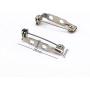 yueton 200pcs Metal Double Hole Craft Pin Back Clasp Brooch Safety Pins Bar Pins Findings