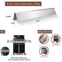 QuliMetal 7620 17.5 Inches Flavor Bars for Weber Genesis 300 Grill Parts, Genesis E310 E320 E330 S310 S330 EP-310 EP-320 EP-330 Grills (with Front Control Knobs), Stainless Steel Heat Plate QuliMetal 7620 17.5 Inches Flavor Bars for Weber Genesis 300 Grill Parts, Genesis E310 E320 E330 S310 S330 EP-310 EP-320 EP-330 Grills (with Front Control Knobs), Stainless Steel Heat Plate