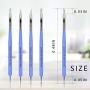 Ejiubas Clay Sculpting Tools Polymer Stylus Tool Set 5 X 2 Way Dotting Tool Modeling Clay 5 Pcs Rubber Brushes Wipe Out Tool Pottery Supplies Ceramics Tool Kit 10Pcs
