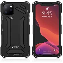 Bpowe iPhone 11 Case,Gundam Aluminum Metal Premium Protection Hard Shockproof Military Bumper Heavy Duty Sturdy Protective Cover Case for iPhone 11 (Black, iPhone 11 6.1'')