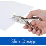 Swingline 1 Hole Punch, Hole Puncher, 5 Sheet Punch Capacity, Classic, Chrome, 2-Pack (74005)