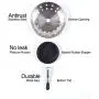 KONE 2PCS Kitchen Sink Basket Strainer Replacement for 3-1/2 Inch Standard Drains Brushed Stainless Steel Body Metal Center Knob with Rubber Stopper KONE 2PCS Kitchen Sink Basket Strainer Replacement for 3-1/2 Inch Standard Drains Brushed Stainless Steel Body Metal Center Knob with Rubber Stopper