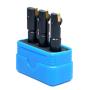 Accusize Industrial Tools 3 Pc Miniature Indexable End Mill Set, 1/2 Shank, 0046-0510