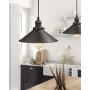 Zeyu Pendant Lighting 2 Pack, Industrial Hanging Lights for Kitchen, Oil Rubbed Bronze Finish with Metal Shade, 102-A2 ORB