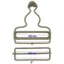 Suspender Adjuster Overall Braces Buckle,Bronze Dungaree Fastener Braces Buckle with Slider,Pack of 6 Sets (2'')