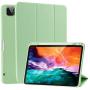 SIWENGDE Case for iPad Pro 11 Inch 2020 2nd Generation Support iPad 2nd Pencil Charging & Pair, Slim Lightweight Trifold Stand Smart Protective Case Cover for Kids, Auto Wake/Sleep (Green)
