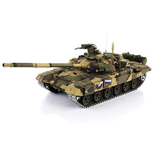 1/16 Scale Remote Control RC Tank, 2.4G Henglong 1/16 Scale 6.0 Generation Upgraded Metal Ver Russia T90 RTR RC Tank 3938