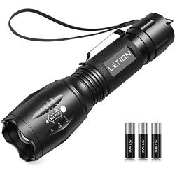 LETION UV Flashlight, LED UV Torch 2 in 1 UV Black Light with 500LM Highlight & 4 Mode & Waterproof for Pet Clothing Food Fungus Detection/Night Fishing/Travel