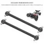 RC Car Drive Shaft, 2 Pcs Remote Control Vehicle Metal Dog Bone Transmission Shaft for HIMOTO 1/10 Scale RC Car Accessory(Black)